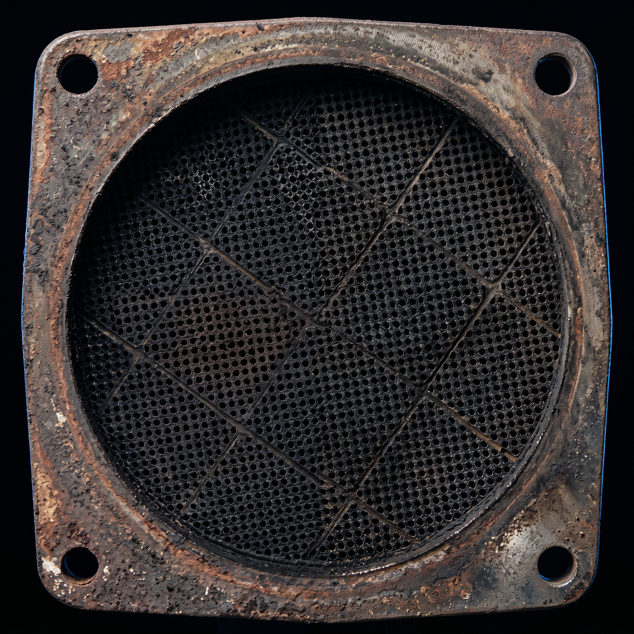 Zamašen DPF filter pred čiščenjem